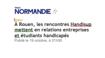 A Rouen, les rencontres Handisup mettent en relations entreprises et étudiants handicapés